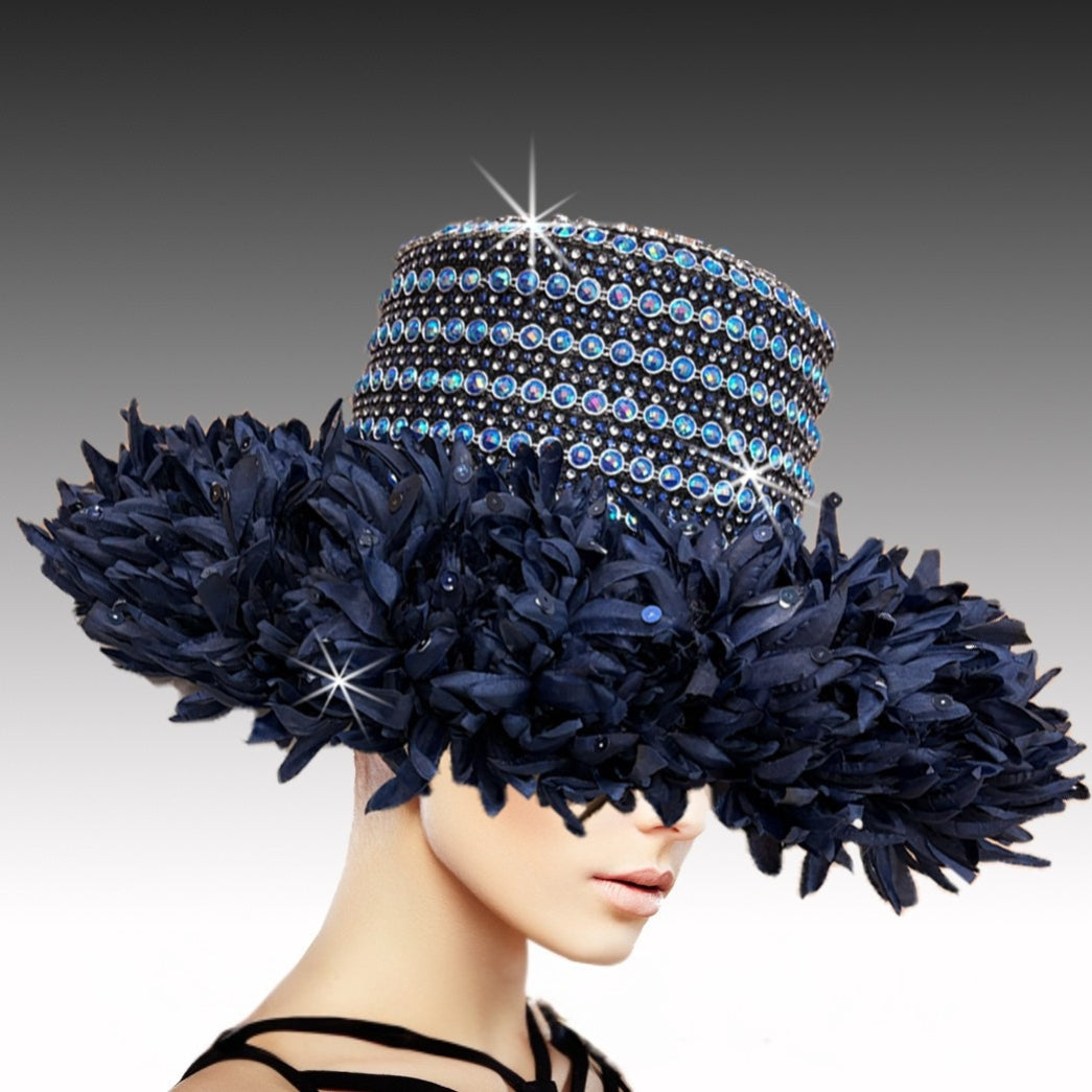 Church Hat 3490 ANEMONE-NAVY