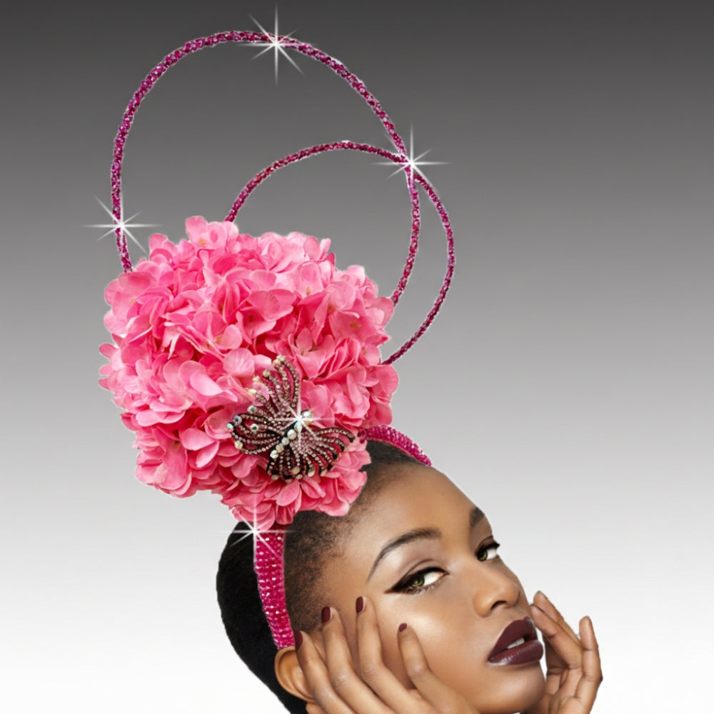 FA3498 Pirouette-Pink Church Fascinator