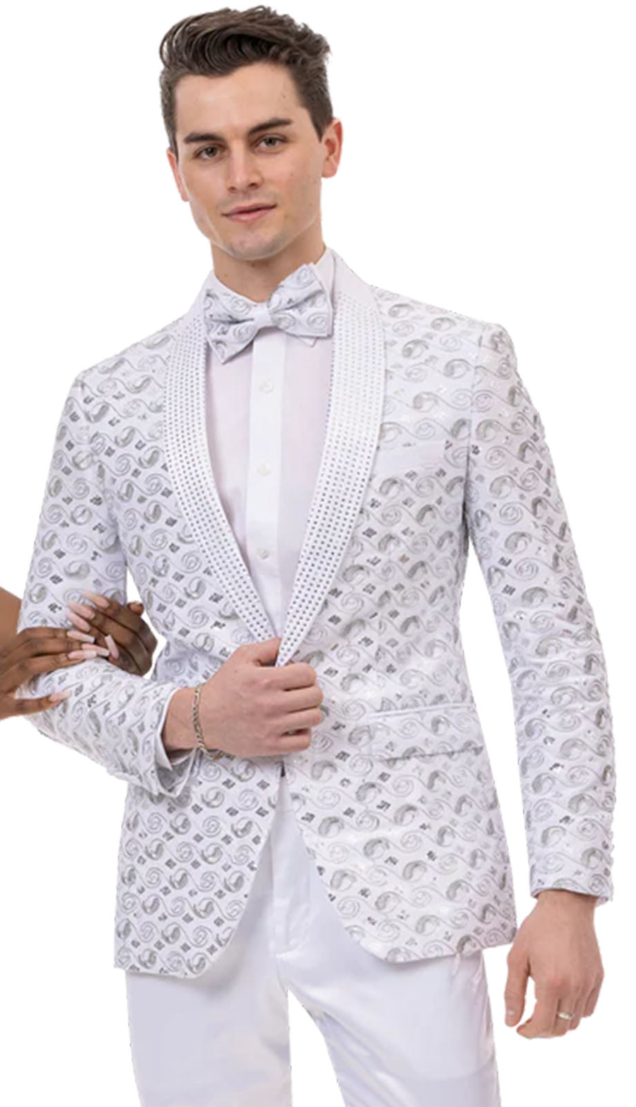 EJ Samuel J150-WHT Church Suit