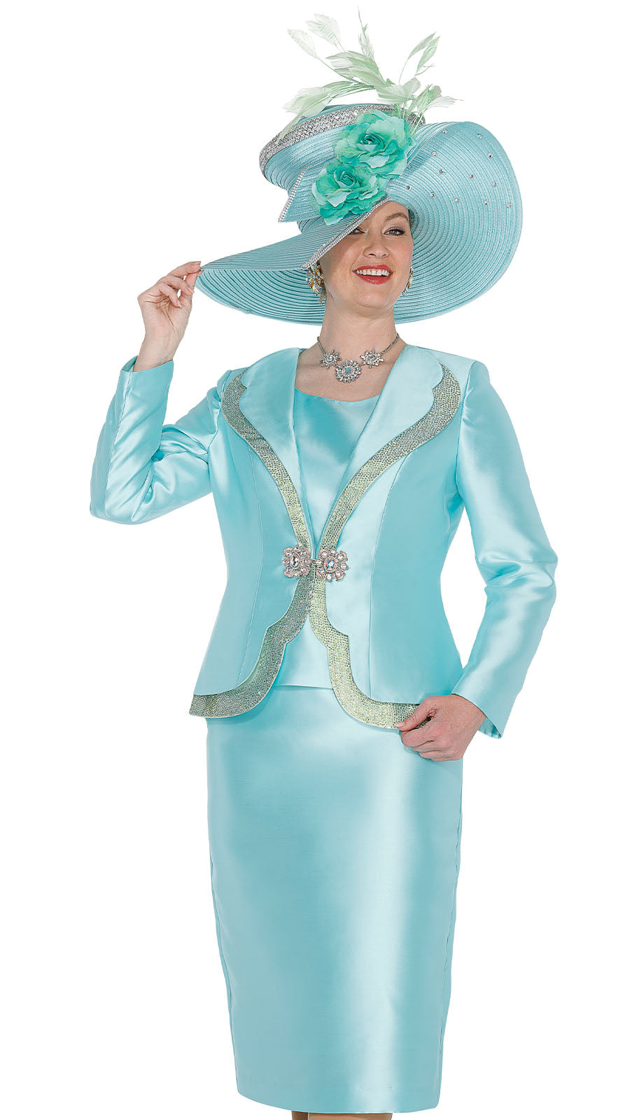 Champagne Italy 6205-H Church Hat