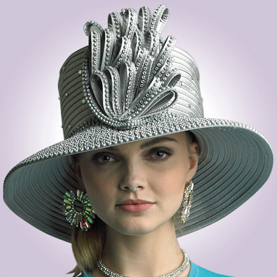 Lily And Taylor H214-SIL Church Hat