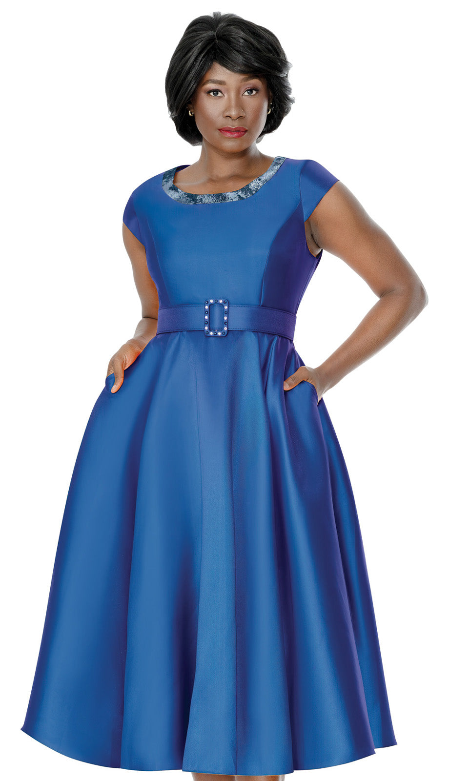 Terramina 7338-BLU Church Dress Blue / 16