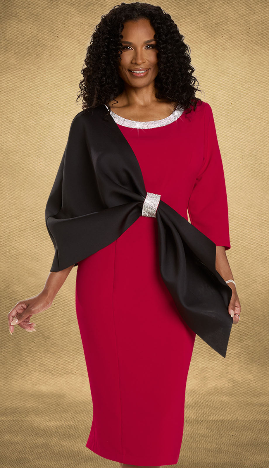 Donna Vinci 12146-RWB-IH Church Dress
