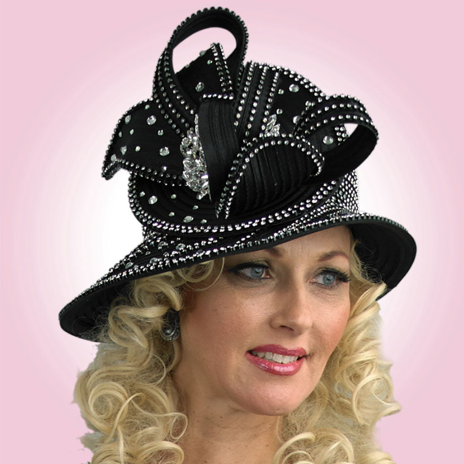 Lily And Taylor H950-BLK Church Hat