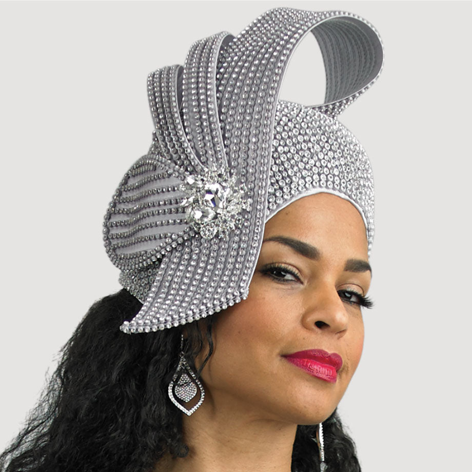 Lily And Taylor H951-SLV Church Hat