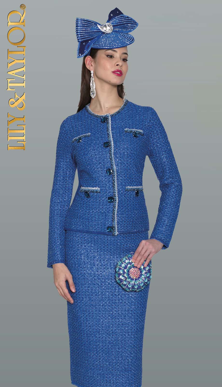 Lily And Taylor 840-RYL Church Suit