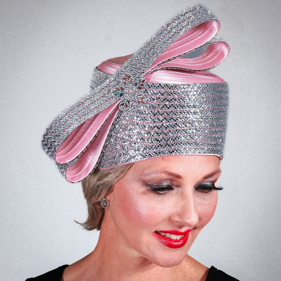 Giovanna HR1081-PNK Church Hat