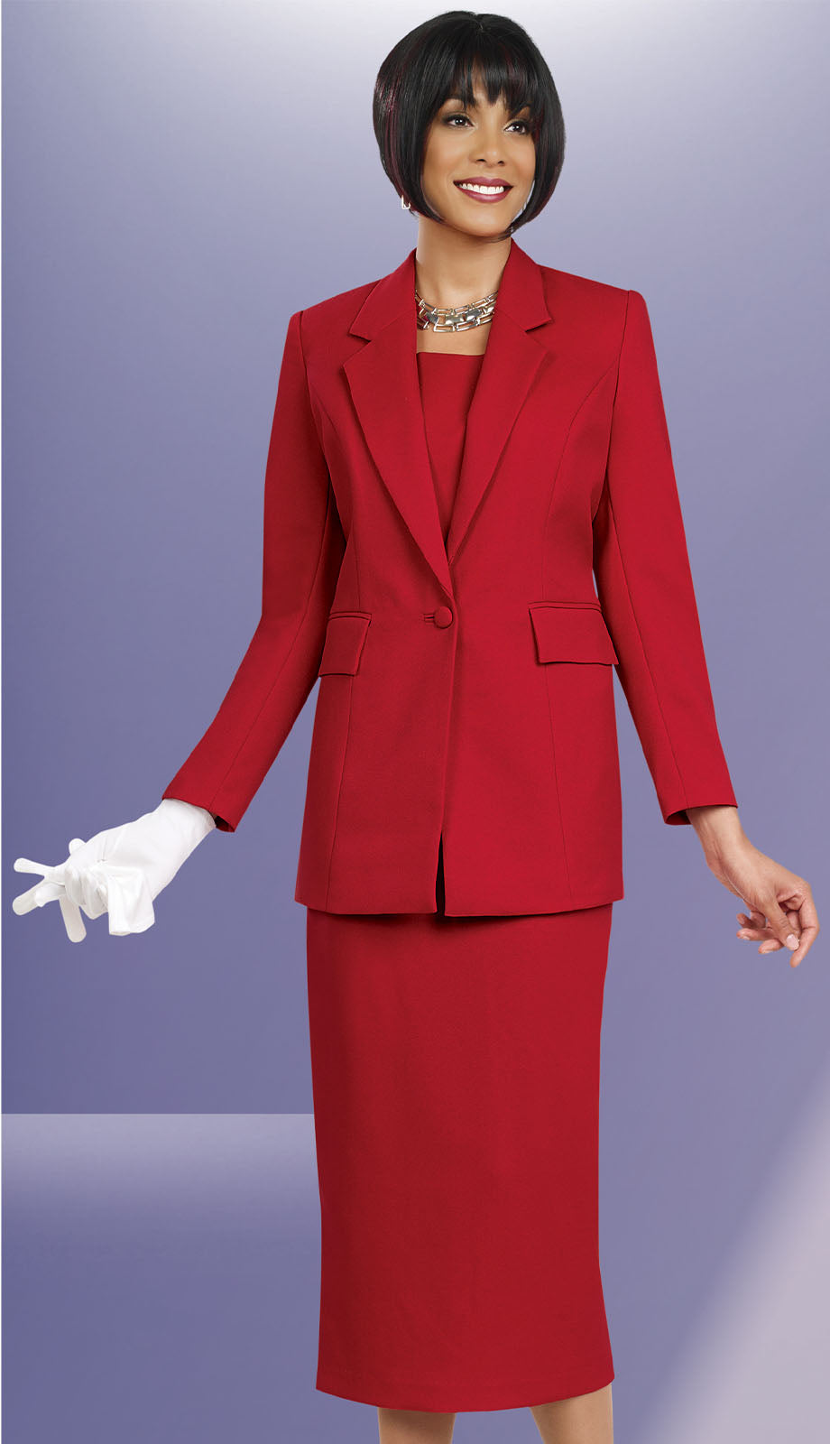 Ben Marc 2295-RED Usher Suit