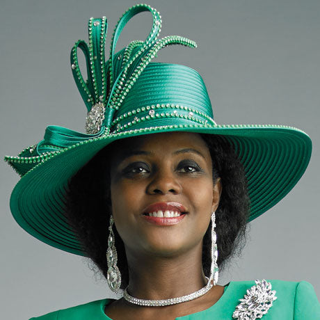 Lily And Taylor H683-EMR Church Hat