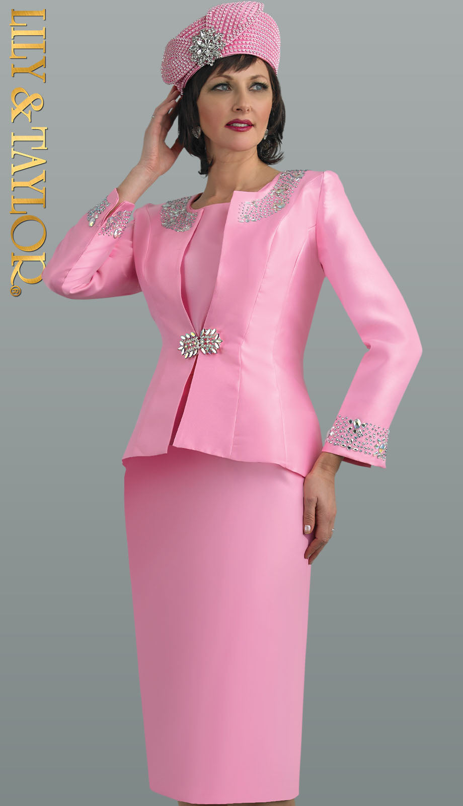 Lily And Taylor 3800-PNK Church Hat