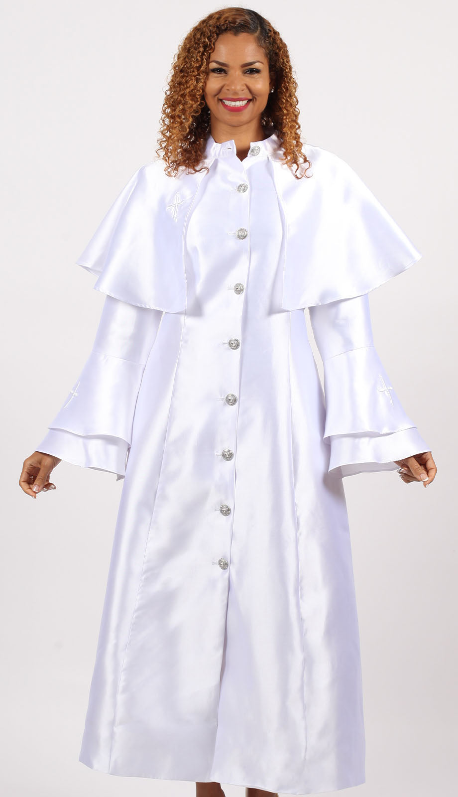 Diana Couture 9077-WHT Church Dress