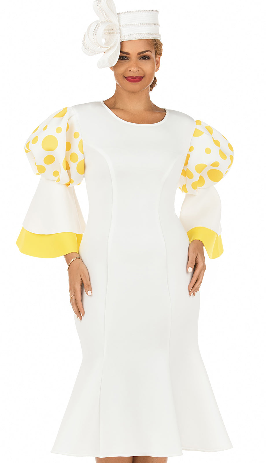 Giovanna DP2402-OFFY Church Hat