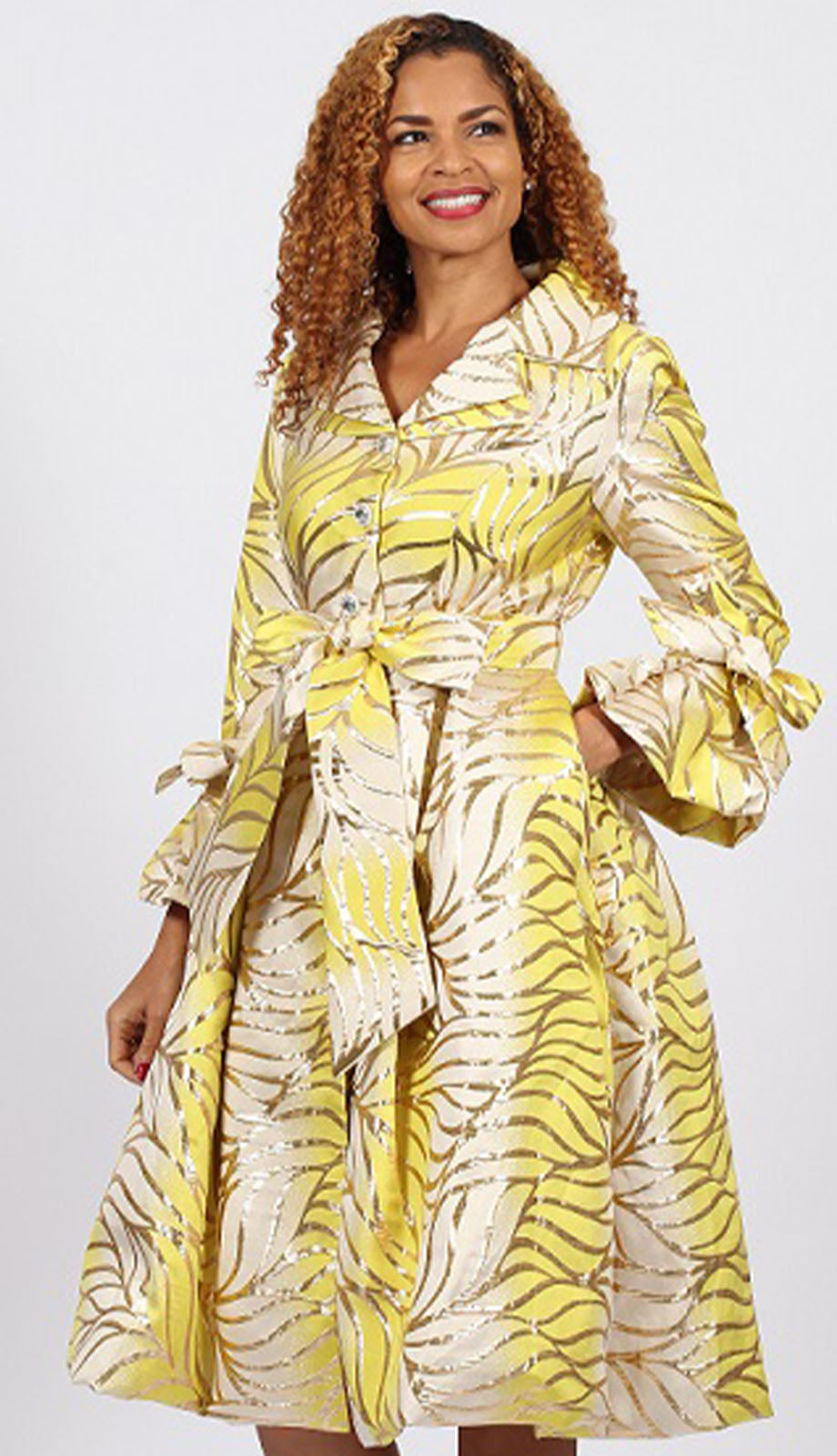 Diana Couture 8903-YLW Church Dress