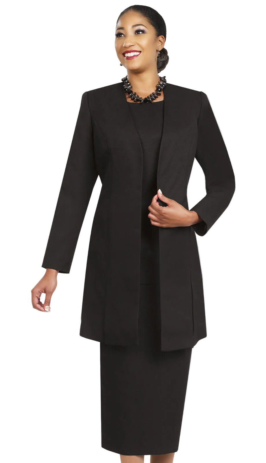 Ben Marc 2296-BLK-QS Usher Suit