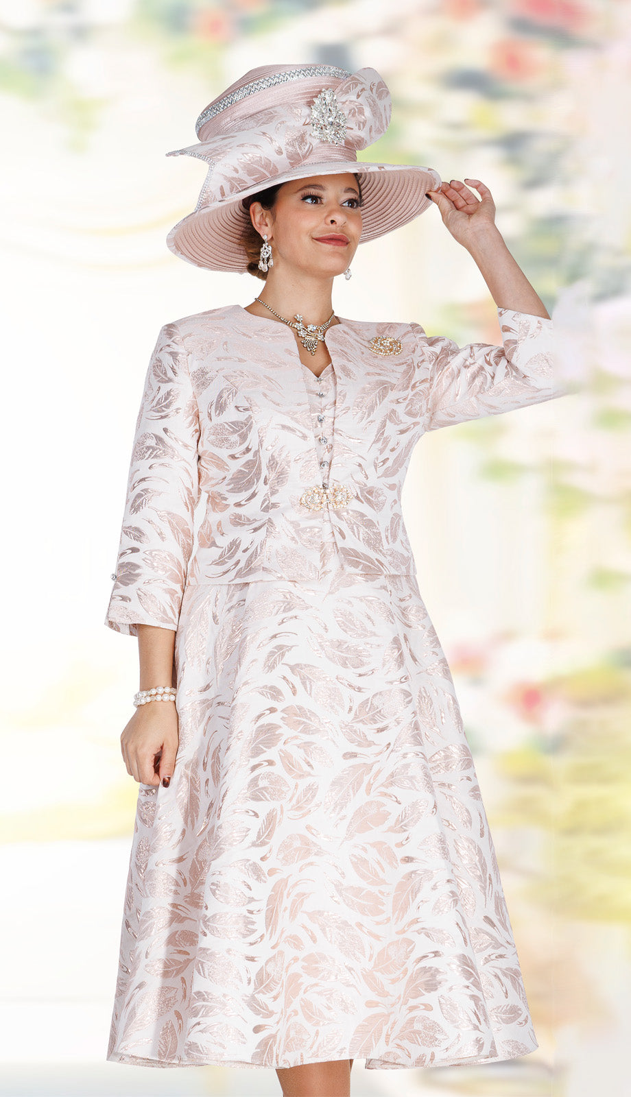 Champagne Italy H6416 Church Hat