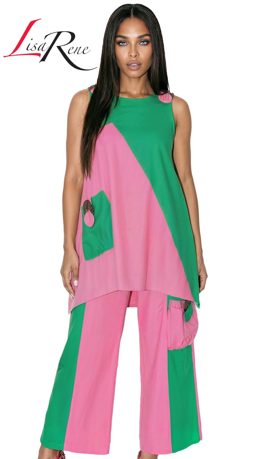 Lisa Rene 3389-PWG Church Suit