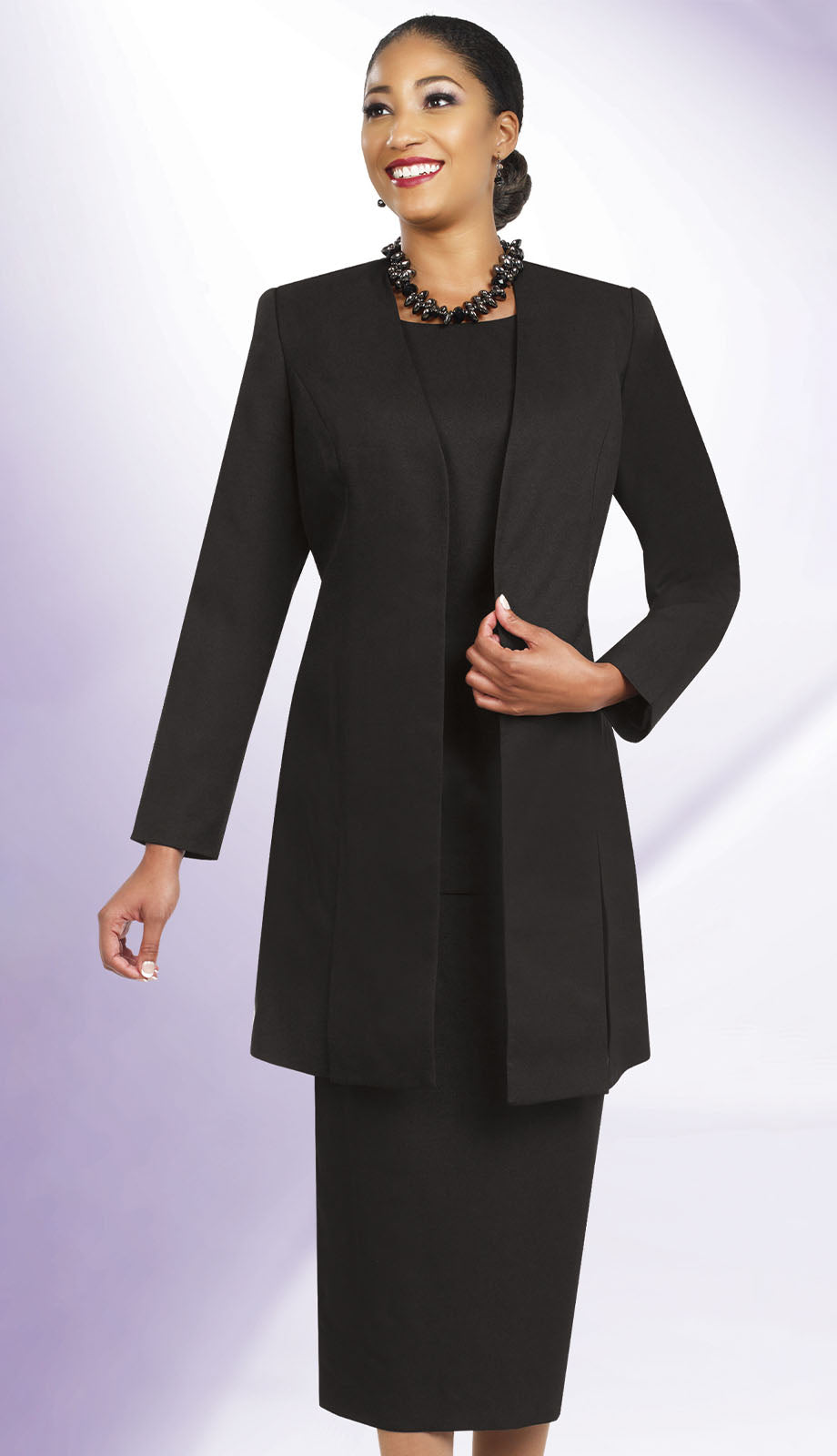 Ben Marc 2296-BLK Church Suit