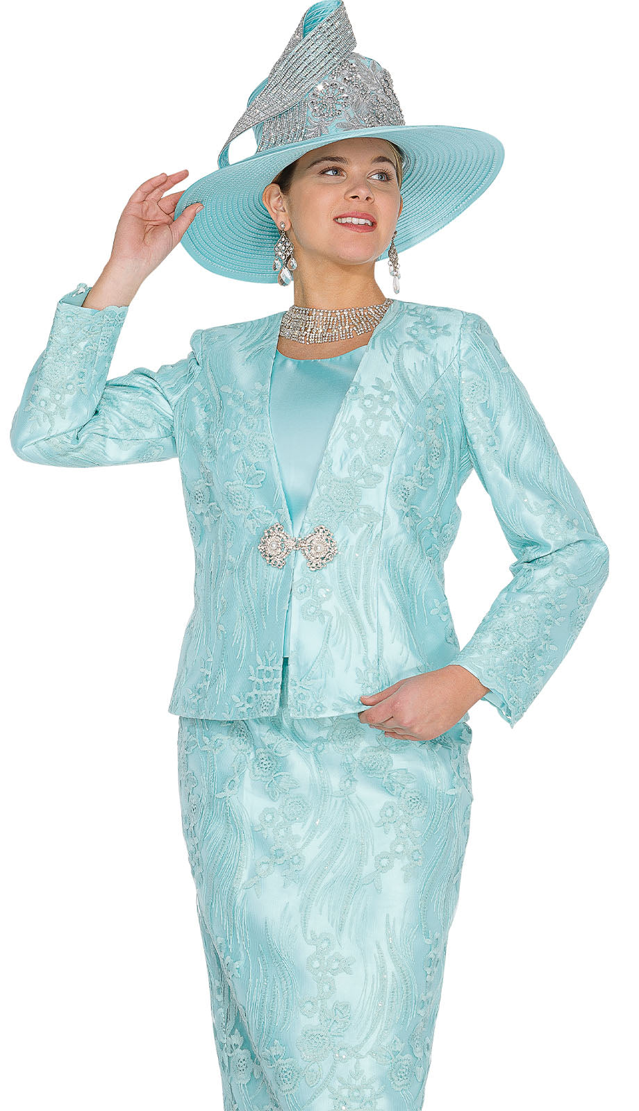 Champagne Italy 6219-H Church Hat