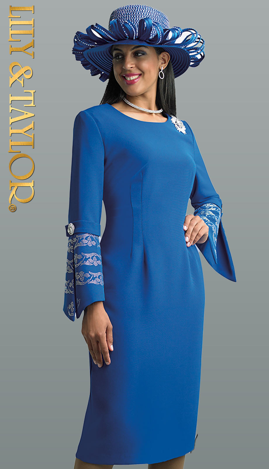 Lily And Taylor 4625-RYL Church Dress