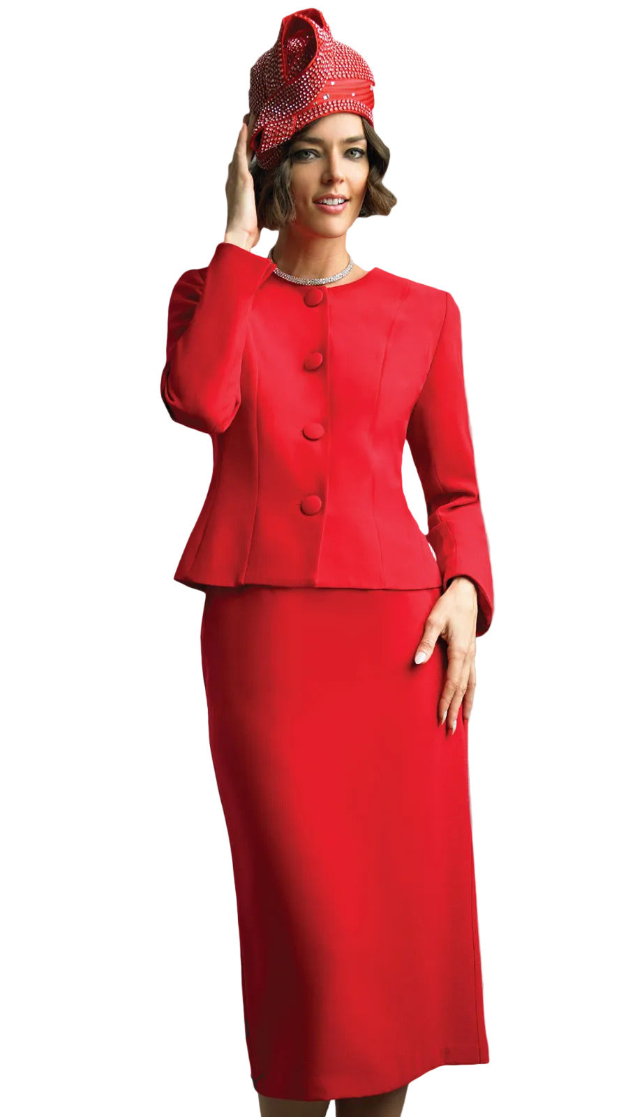Lily And Taylor 2920-RD-CO Church Suit