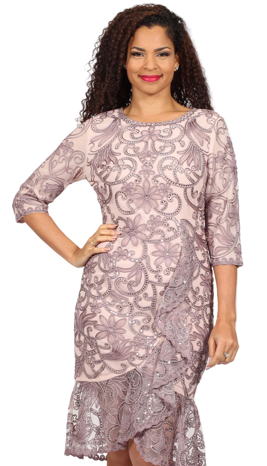 Diana Couture 8854-ROSE Church Dress