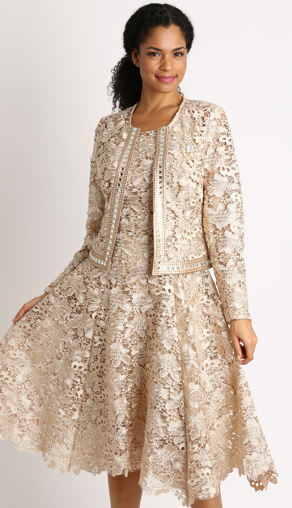 Diana Couture 8190-BLK-CO Church Dress