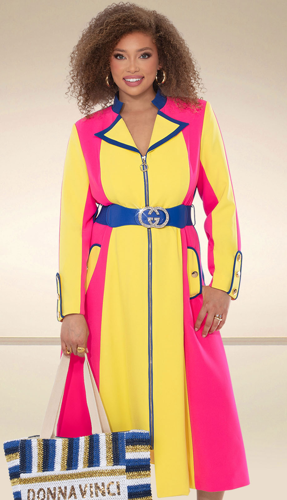 dresses for church ladies Donna Vinci 12197-QS Church Dress Multi / 14