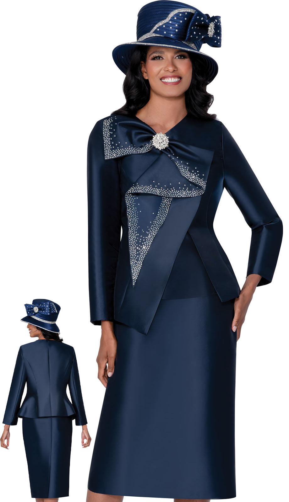 GMI G400593-NVY-QS Womens Church Suit