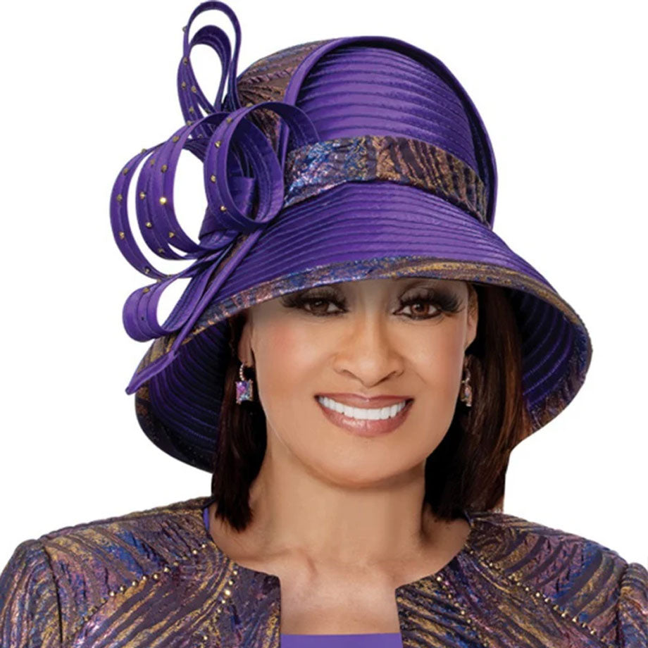 Dorinda Clark Cole 309902-PRP-H-IH Church Hat