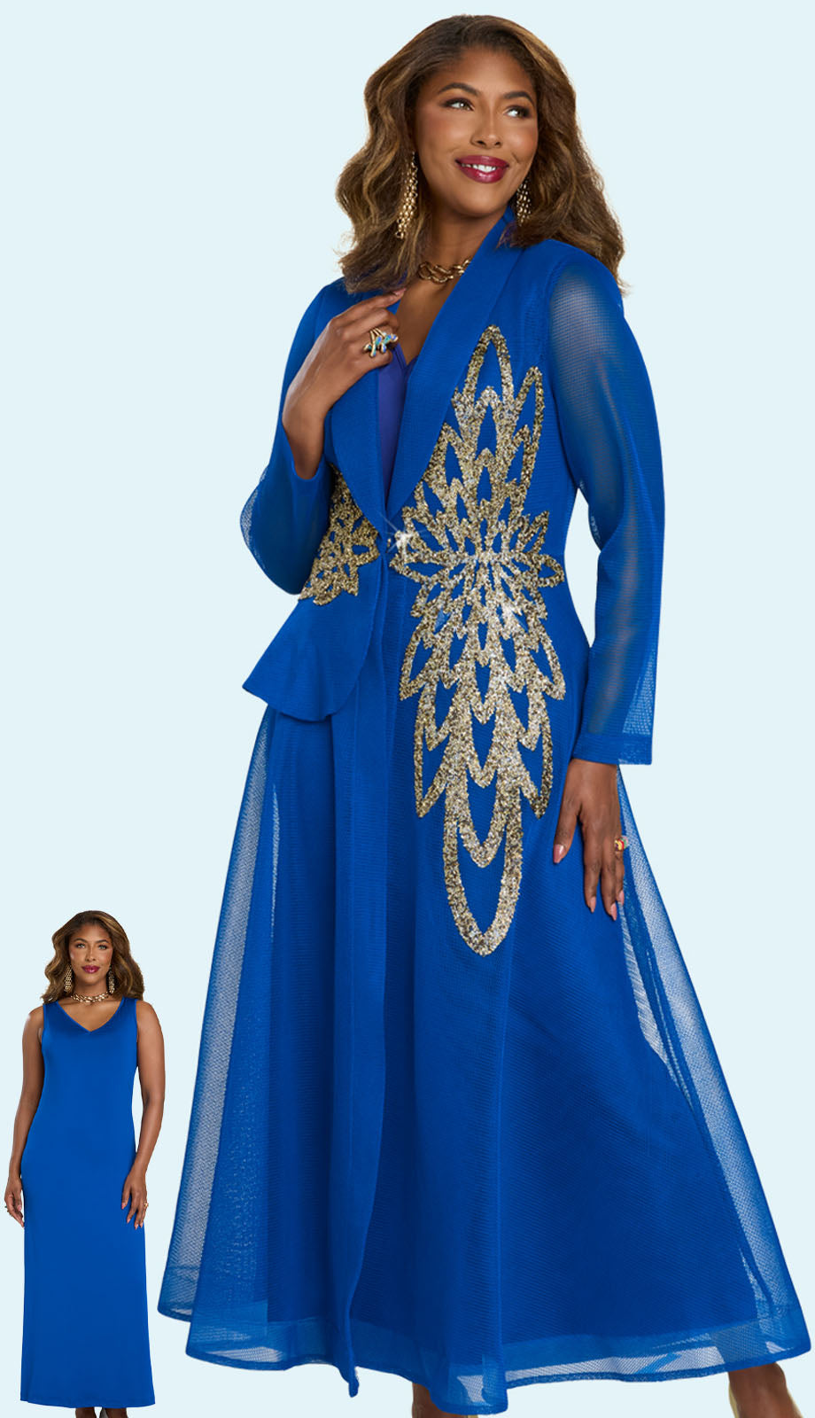 Donna Vinci 5868-RYL-IH Church Dress