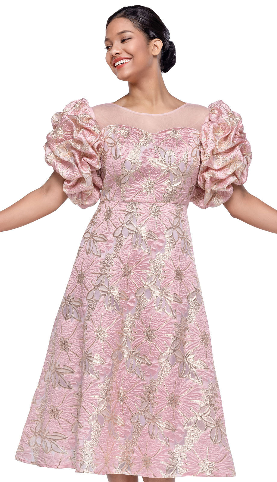 Serafina 6462-PNK-CO Church Dress
