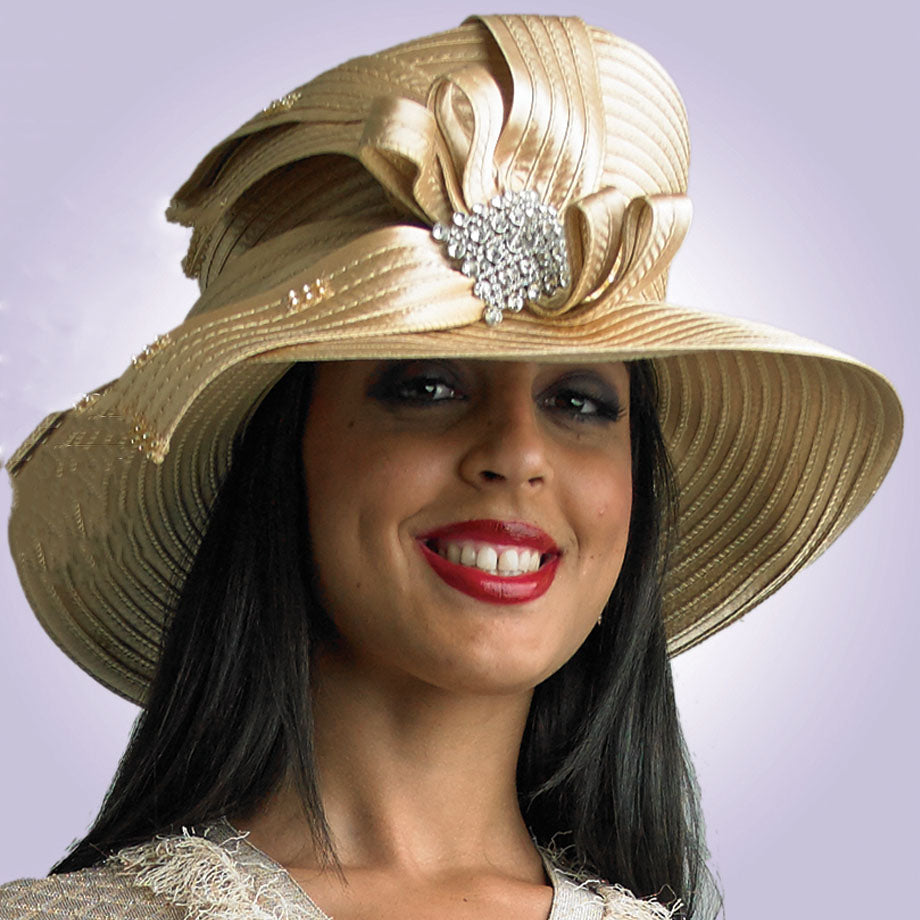 Lily And Taylor H1003-GLD Church Hat