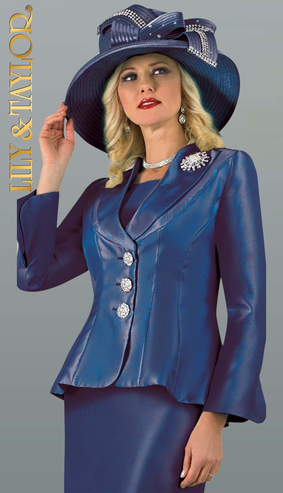 Lily And Taylor 4417-RYL Church Suit