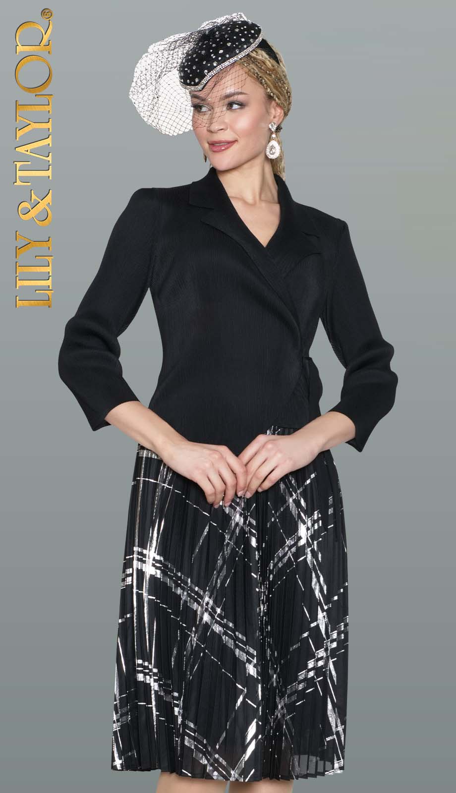 Lily And Taylor 5092-BLK Church Dress