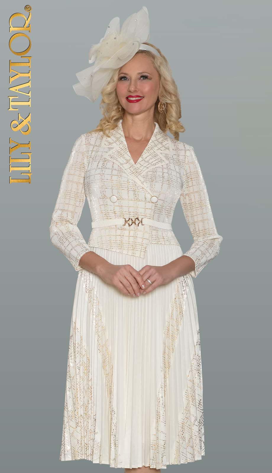Lily And Taylor 5091-IVO Church Dress