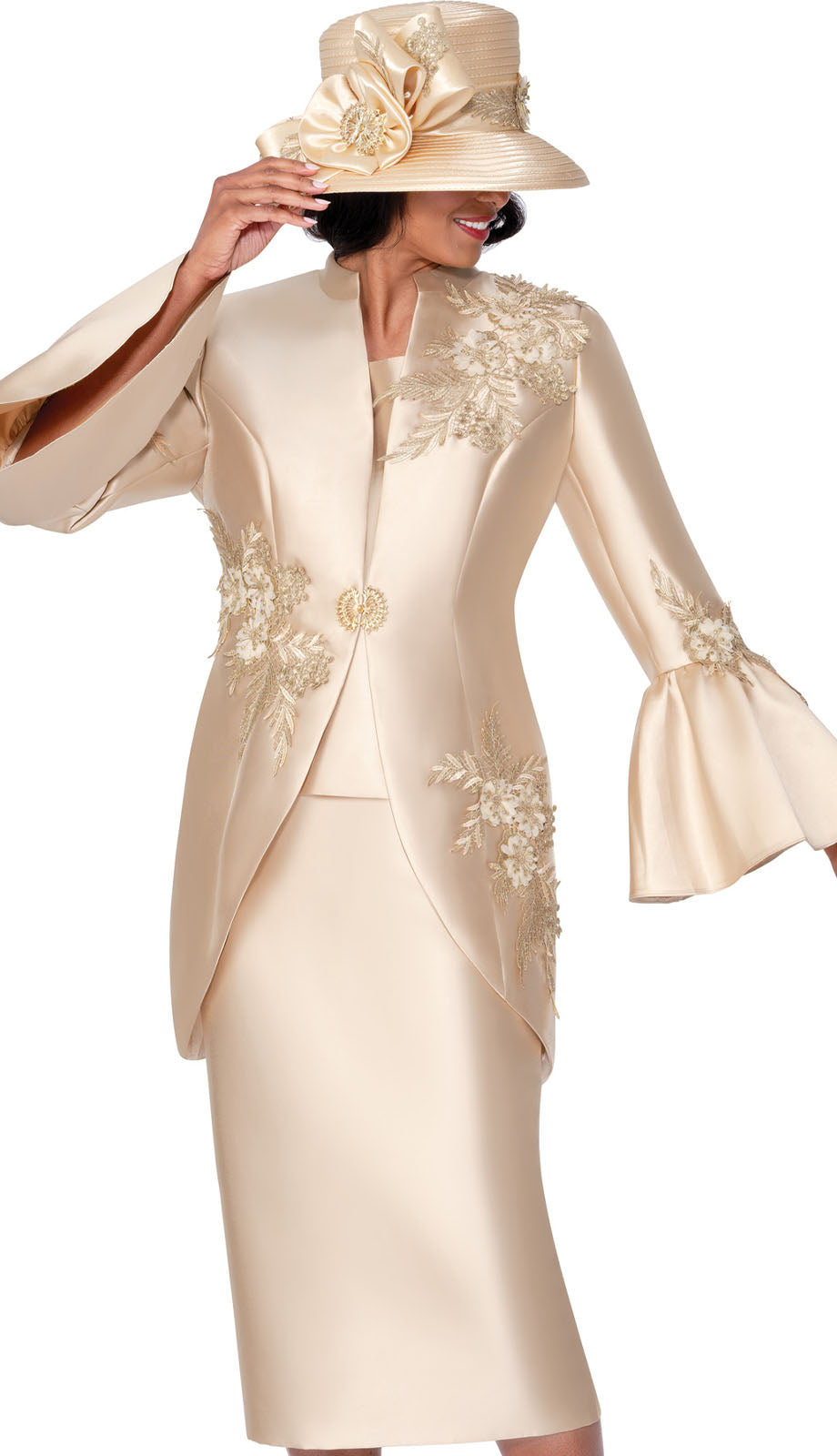 GMI G400603-GLD-IH Ladies Church Suit