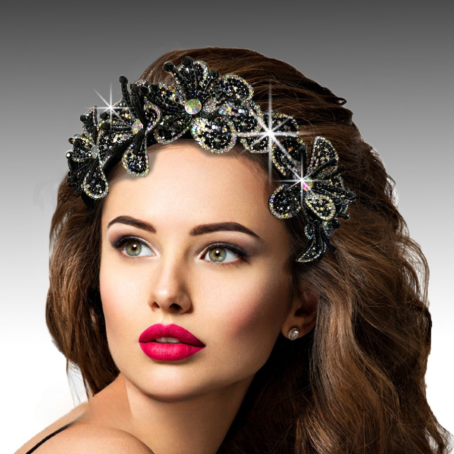 FA3071 TIARA-BK Church Fascinator