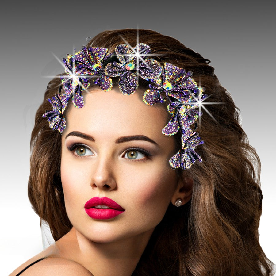 FA3071 TIARA-PUR Church Fascinator