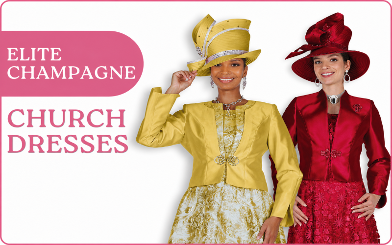 Elite Champagne Church Dresses