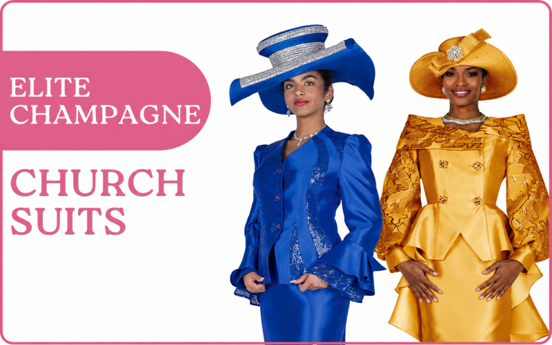 Elite Champagne Church Suits