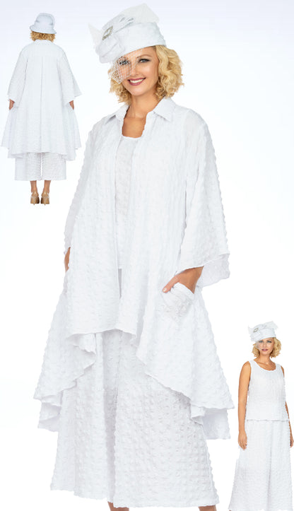 Giovanna 0948-WHT-H Church Hat