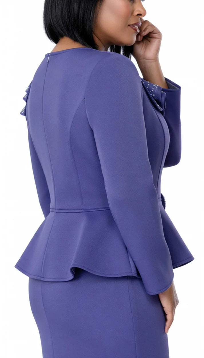 Stellar Looks SL600461-PUR-QS Church Suit