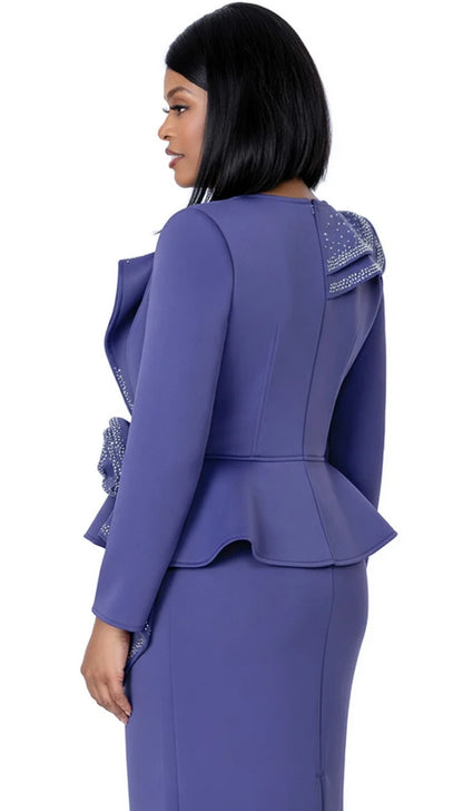 Stellar Looks SL600461-PUR-QS Church Suit