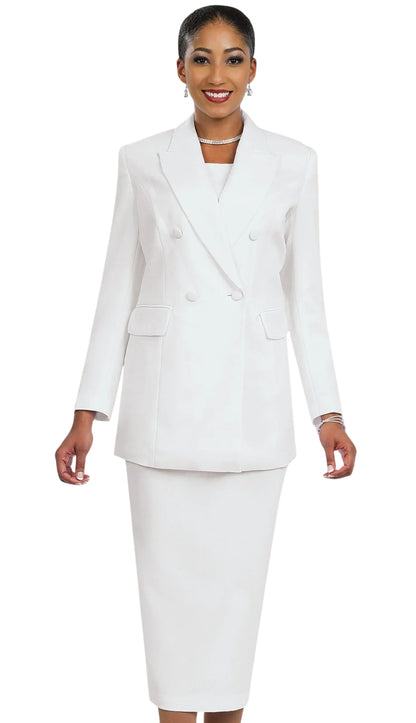Ben Marc 2298-WHT Church Suit