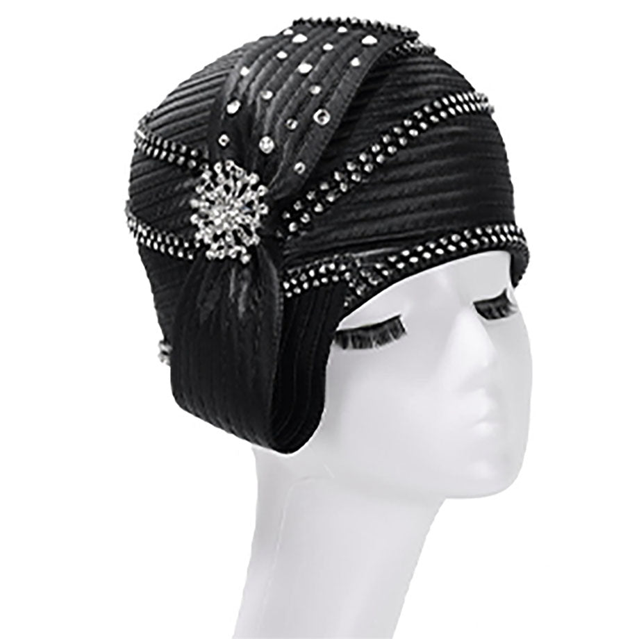 Giovanna HR22107-BLK-QS Church Hat