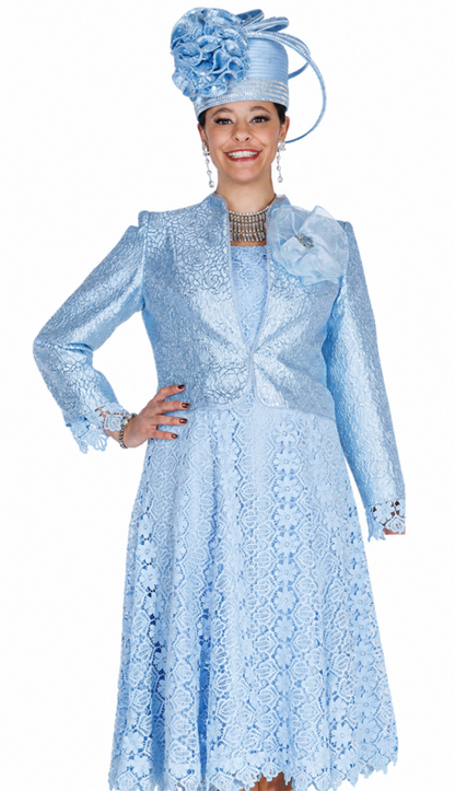 Champagne Italy 6411-BLU Church Dress