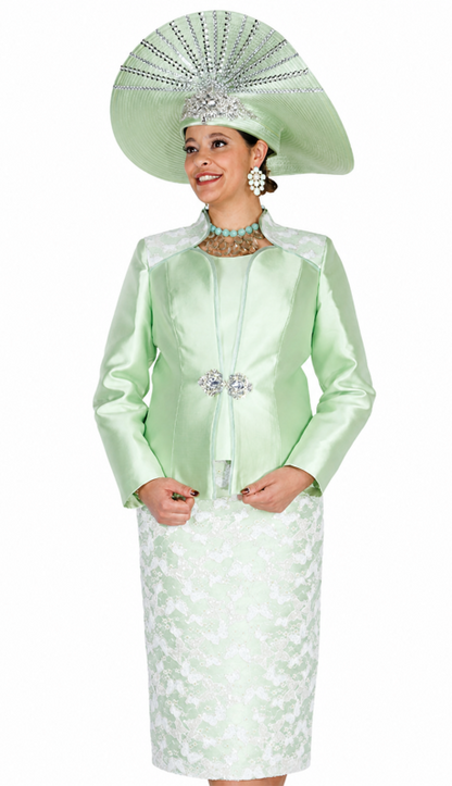 Champagne Italy 6417-MNT Church Suit