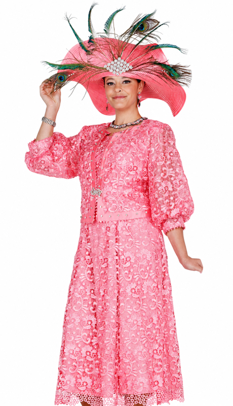 Champagne Italy 6207-PNK Church Dress