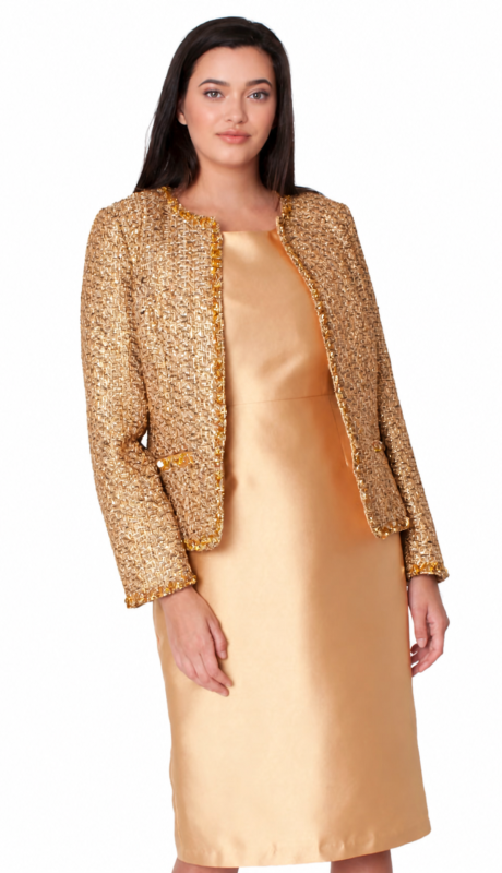 Tally Taylor 41096-GLD-QS Jacket Dress