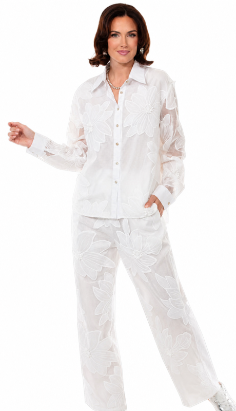 Love The Queen 17646-WHT Outfit